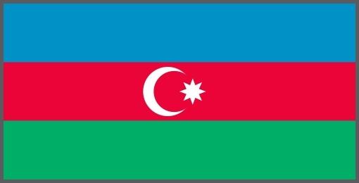 Flagge Aserbaidschan