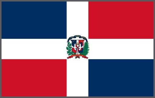 Flagge Dominikanische Republik