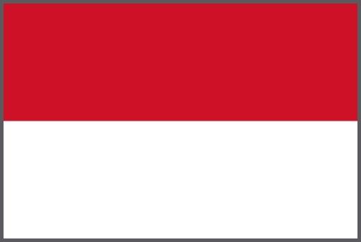Flagge Indonesien