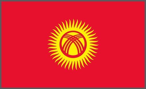 Flagge Kirgisistan