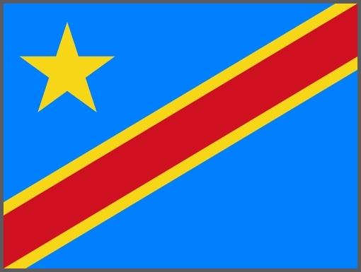 Flagge Demokratische Republik Kongo
