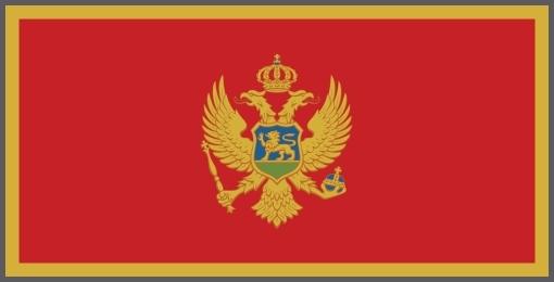 Flagge Montenegro