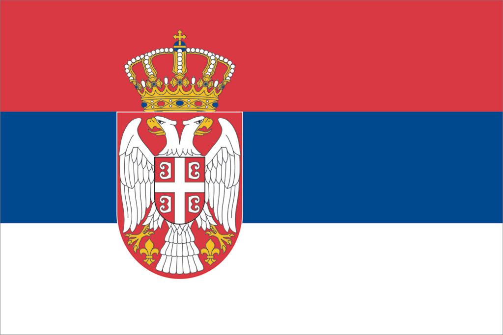 Flagge Serbien