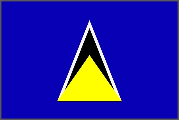 Flagge St. Lucia