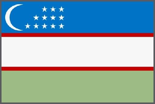 Flagge Usbekistan